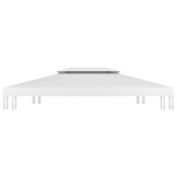 vidaXL Prieeldak 2-laags Wit 4x3m - Nu 47% Korting!