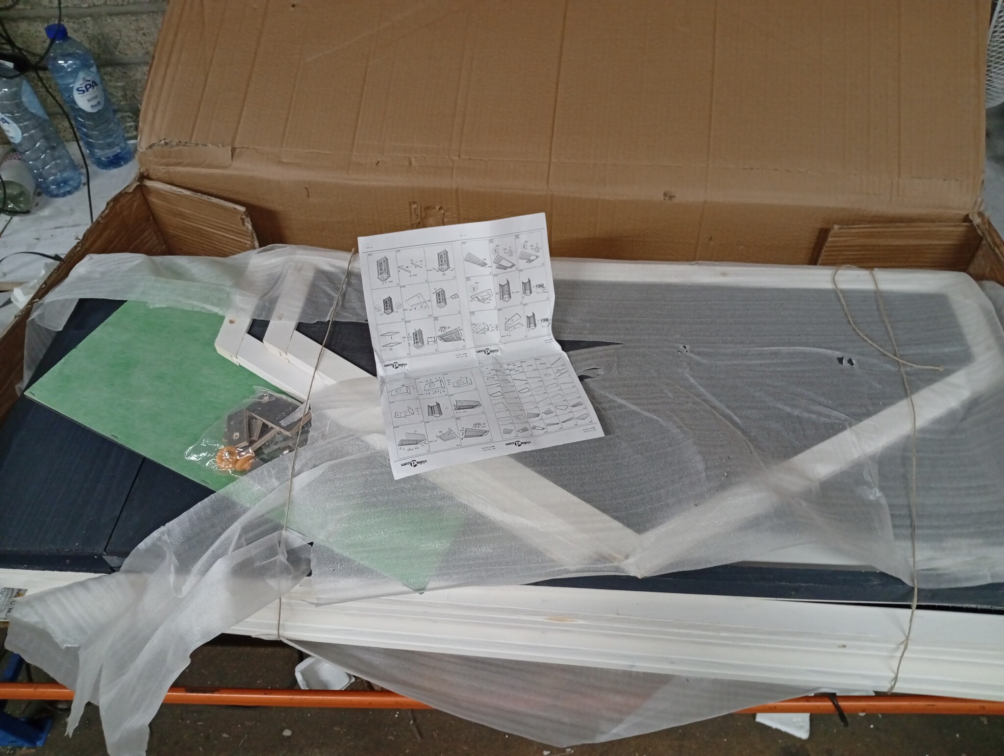 vidaXL Volière Grenenhout Grijs - 55% Korting!