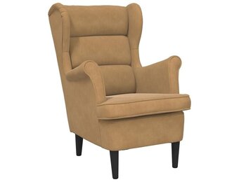 vidaXL Fauteuil Fluweel Bruin - 35% Korting