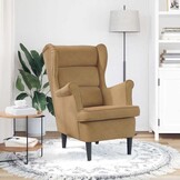 vidaXL Fauteuil Fluweel Bruin - 35% Korting