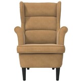 vidaXL Fauteuil Fluweel Bruin - 35% Korting