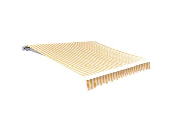 vidaXL Luifeldoek Canvas Oranje/Wit (500x300 cm) - 46% Korting!