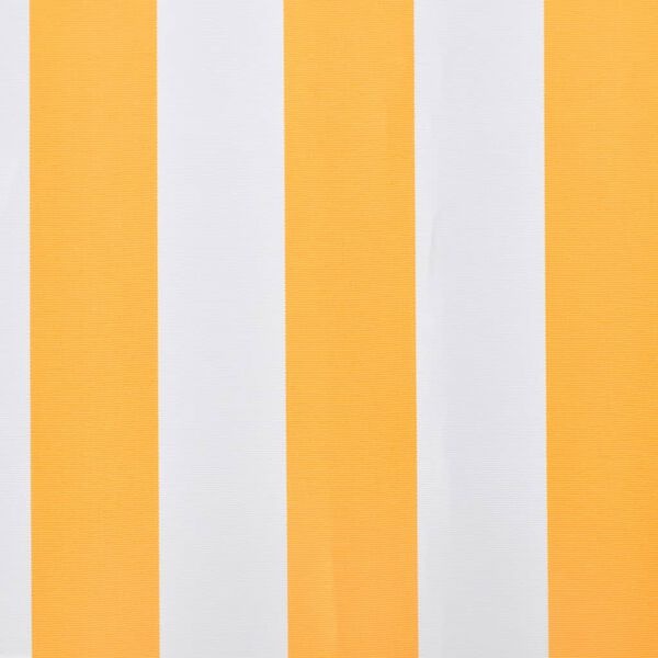 vidaXL Luifeldoek Canvas Oranje/Wit (500x300 cm) - 46% Korting!