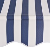 vidaXL Luifel 300 cm Blauw/Wit Streep - 56% Korting!