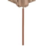 VidaXL Parasol Taupe 300 cm - Nu 42% Korting!