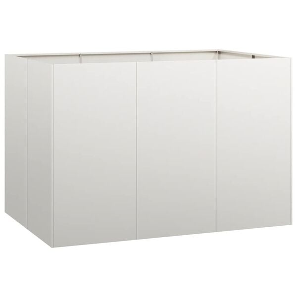 vidaXL Roestvrij Staal Plantenbak 120x80x80 cm - 68% Korting