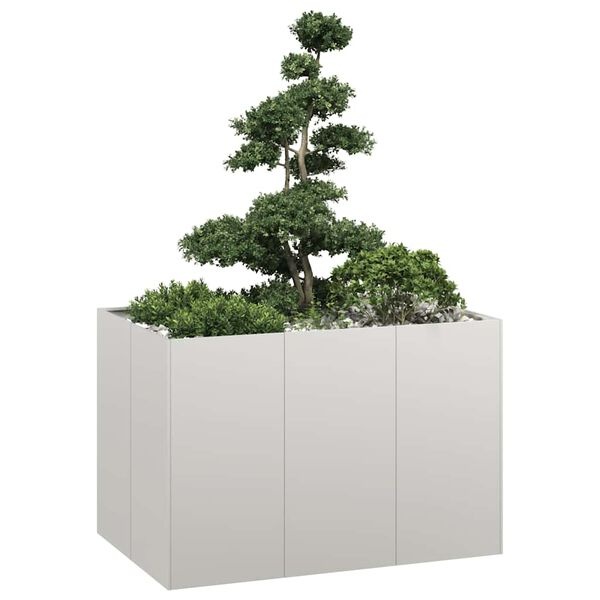 vidaXL Roestvrij Staal Plantenbak 120x80x80 cm - 68% Korting