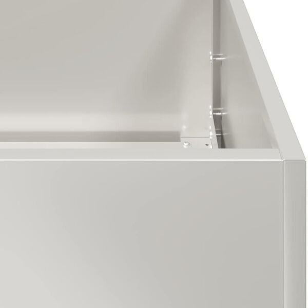 vidaXL Roestvrij Staal Plantenbak 120x80x80 cm - 68% Korting