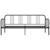 vidaXL Slaapbankframe Metaal Zwart 90x200 cm - 40% Korting!