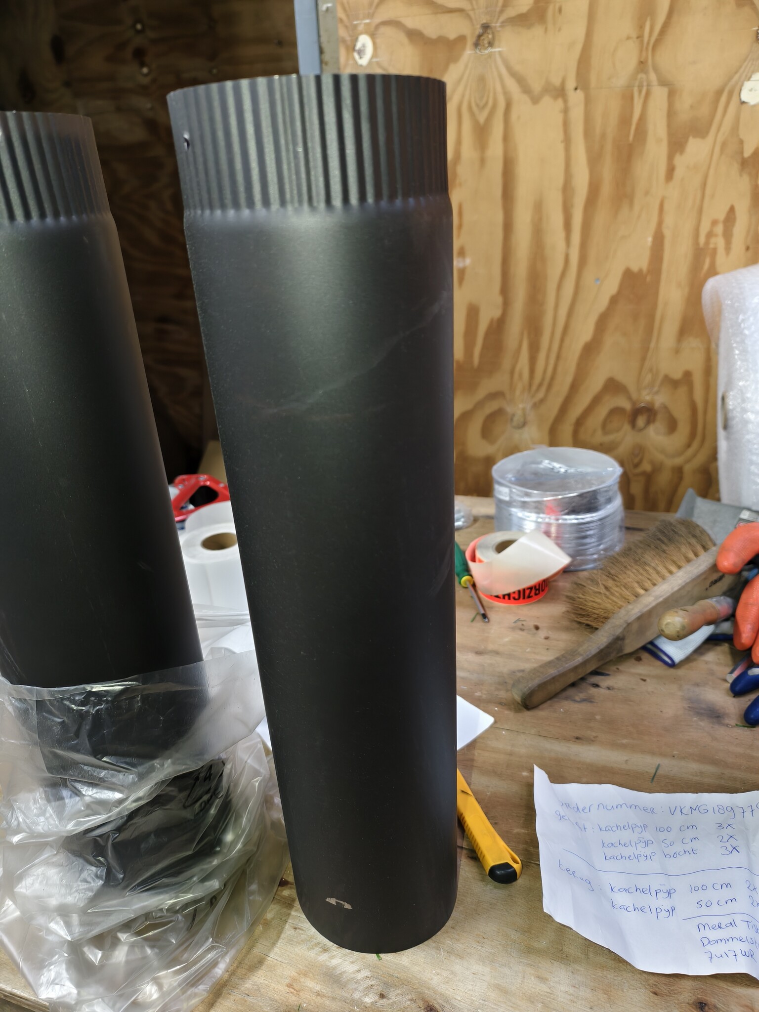 Kachelpijp Staal Ø 120mm 50cm Zwart - 55% Korting!