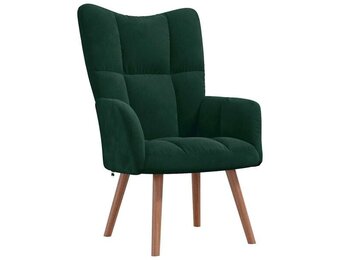 vidaXL Relaxstoel Fluweel Donkergroen - 51% Korting!