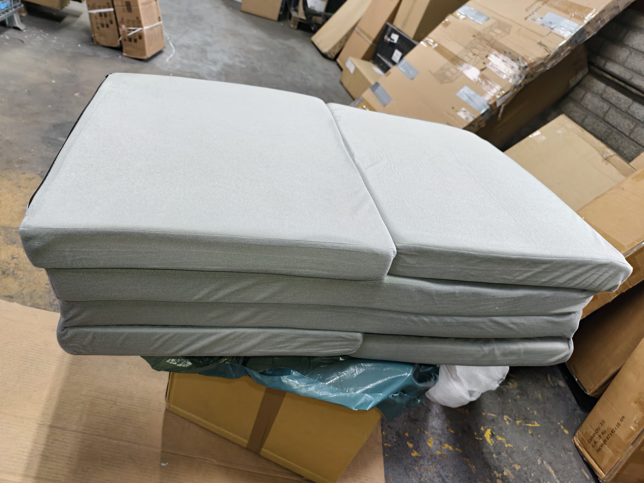 Opvouwbaar 2-persoons Matras (Grijs) - 40% Korting - 195x120cm