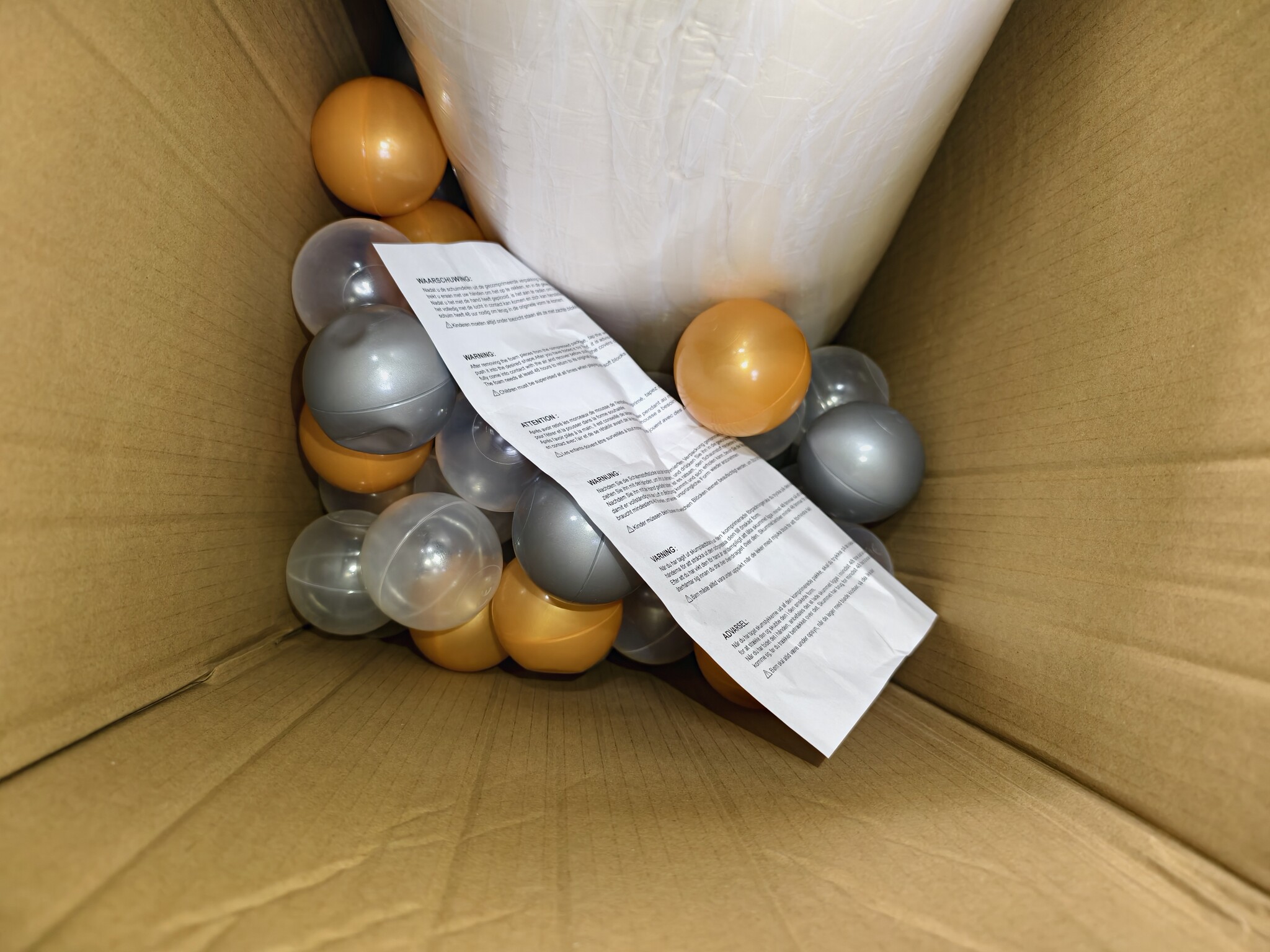 Foam Speelset Beige - 7-delig met Ballenbak & 100 Ballen - 40% Korting