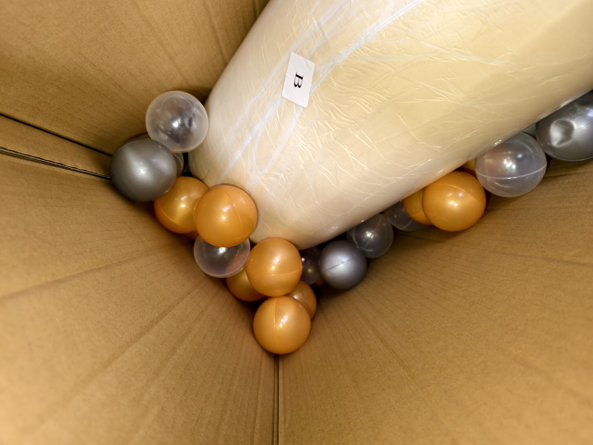 Foam Speelset Beige - 7-delig met Ballenbak & 100 Ballen - 40% Korting