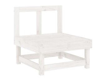 vidaXL Tuinmiddenbank Grenenhout Wit - 53% Korting!