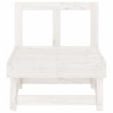 vidaXL Tuinmiddenbank Grenenhout Wit - 53% Korting!