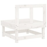 vidaXL Tuinmiddenbank Grenenhout Wit - 53% Korting!