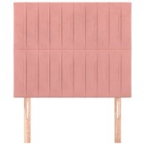 vidaXL Hoofdborden Fluweel Roze 2 st 80x5x78/88 cm - 61% Korting!