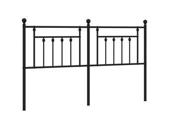 vidaXL Hoofdbord 160 cm Metaal Zwart | 46% Korting