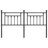 vidaXL Hoofdbord 160 cm Metaal Zwart | 46% Korting
