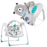 Babyschommel met Geluid - Automatisch - 10 Liedjes - Turquoise - 56% Korting!