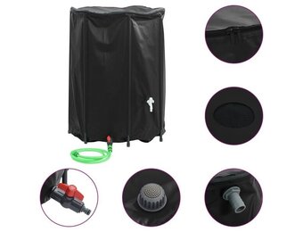 vidaXL Opvouwbare Watertank met Kraan - 1350L PVC - 53% Korting!