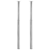 Telescopische Tafelpoten vidaXL - 710-1100 mm Chroom (2 Stuks) - 47% Korting!