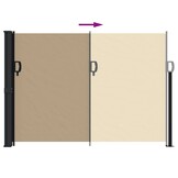 vidaXL Uittrekbaar Windscherm 140x500cm Beige - 73% Korting!