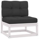 vidaXL Loungeset Grenenhout Wit | 51% Korting | Retourproduct