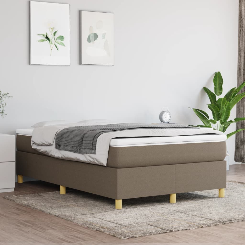 VidaXL Bedframe 120x200 cm stof taupe - 40% korting!