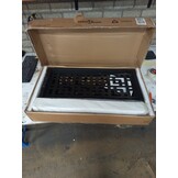 vidaXL Poort met kruisontwerp 105x130cm Staal Zwart - Nu 55% Korting!