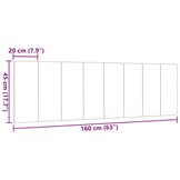 vidaXL Hanko Hoofdkussen 160cm Donkergrijs - 35% Korting!