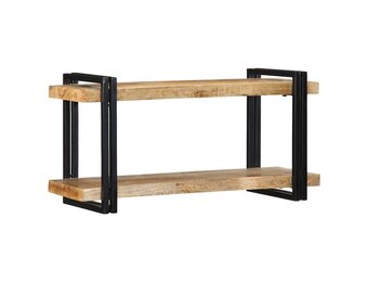 vidaXL Wandschap Massief Mangohout 90x33x45cm | -40%