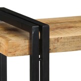 vidaXL Wandschap Massief Mangohout 90x33x45cm | -40%