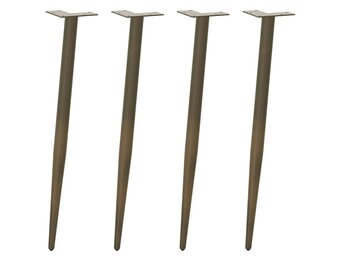 VidaXL Salontafelpoten Staal Naturel (4 st) - 46% Korting!