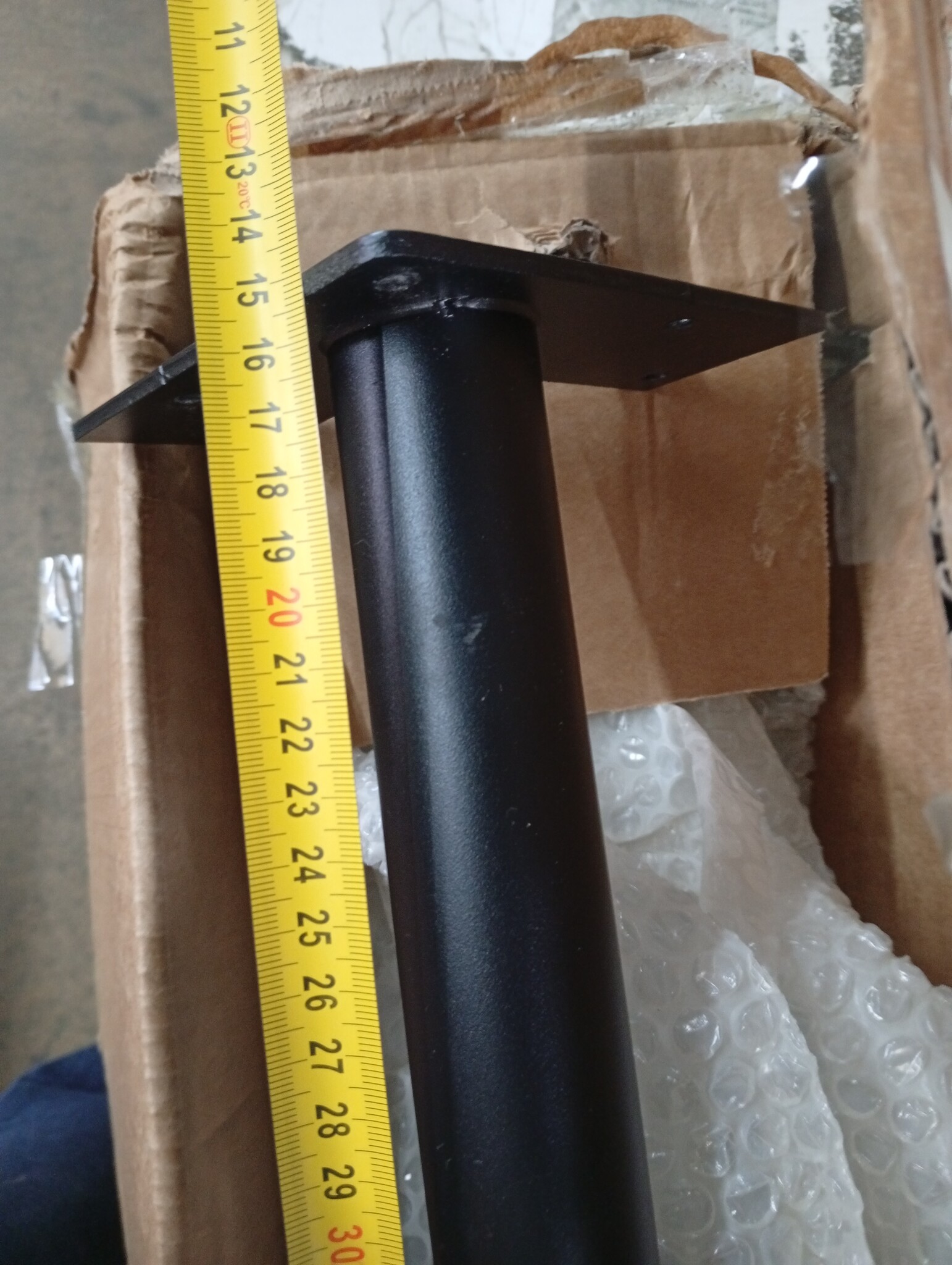 vidaXL Salontafelpoten (4 st.) - Staal Zwart - 72-73 cm - 59% Korting!