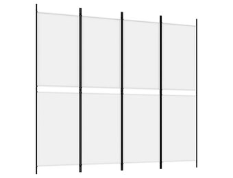 vidaXL Kamerscherm 200x180cm Wit | Nu 60% Korting!