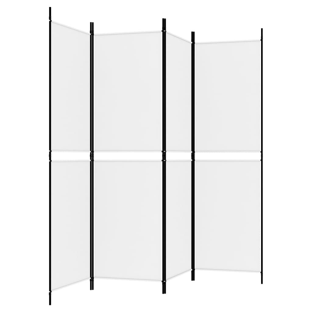 vidaXL Kamerscherm 200x180cm Wit | Nu 60% Korting!