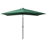 VidaXL Parasol Groen 2x3m met LED's & Staal - 51% Korting