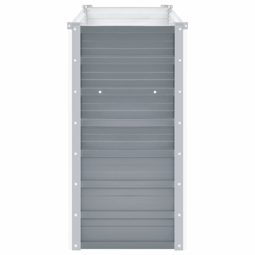 vidaXL Verhoogde Plantenbak Grijs Staal (160x40x77cm) - 74% Korting!