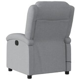 vidaXL Massagestoel, Stoffen Fauteuil - Lichtgrijs - 35% Korting