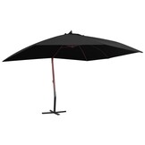 Zweefparasol vidaXL 400x300 cm Zwart - 61% Korting