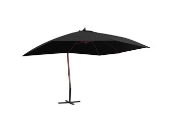 Zweefparasol vidaXL 400x300 cm Zwart - 61% Korting