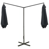 VidaXL Dubbele Parasol 600cm Antraciet - 67% Korting!
