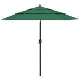 VidaXL Parasol 2,5m Groen - 51% Korting! Geretourneerd