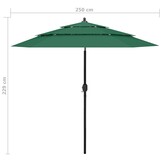 VidaXL Parasol 2,5m Groen - 51% Korting! Geretourneerd