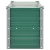 vidaXL Plantenbak verhoogd 100x40x45 cm gegalvaniseerd staal groen