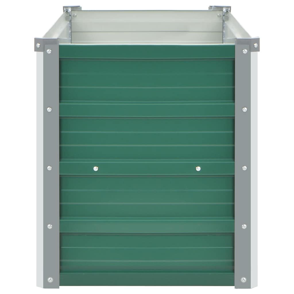 vidaXL Plantenbak verhoogd 100x40x45 cm gegalvaniseerd staal groen