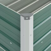 vidaXL Plantenbak verhoogd 100x40x45 cm gegalvaniseerd staal groen