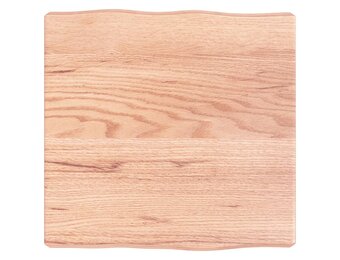 vidaXL Tafelblad Eikenhout Natuurlijke Rand 40x40cm - 67% Korting!